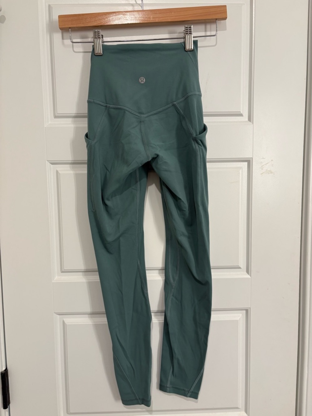 Lululemon Align High Rise Leggings 25” Pockets turquoise Size 0 Yoga Athleisure
